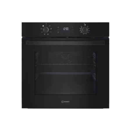 INDESIT Oven | IO K55C B | 71 L | Electric | Catalytic | Electronic | Height 59.5 cm | Width 59.5 cm | Black
