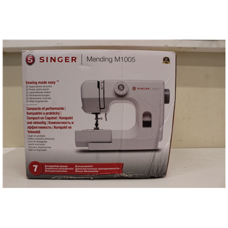 SALE OUT. Singer Sewing Machine | M1005 | Number of stitches 11 | Number of buttonholes 1 | White | DAMAGED PACKAGING