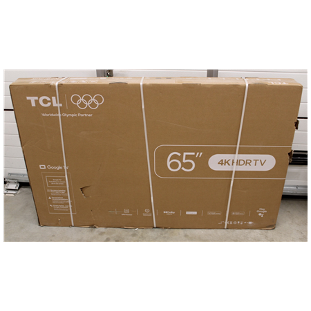 SALE OUT. TCL LED 4K TV | 65V6C | 65 | Smart TV | Google TV | Black | DAMAGED PACKAGING