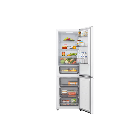LG Refrigerator | GBBSJ10ESW | Energy efficiency class E | Free standing | Combi | Height 186 cm | Fridge net capacity 220 L | F
