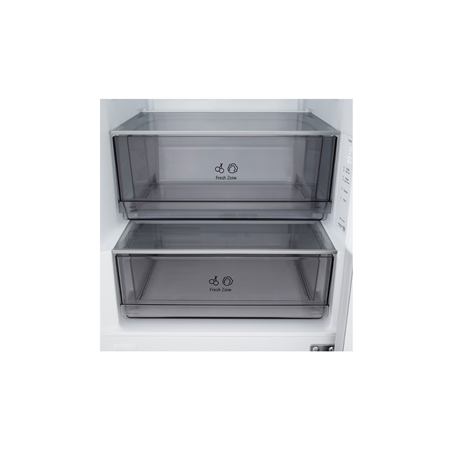 LG Refrigerator | GBBSJ1CCSW | Energy efficiency class C | Free standing | Combi | Height 186 cm | Fridge net capacity 220 L | F