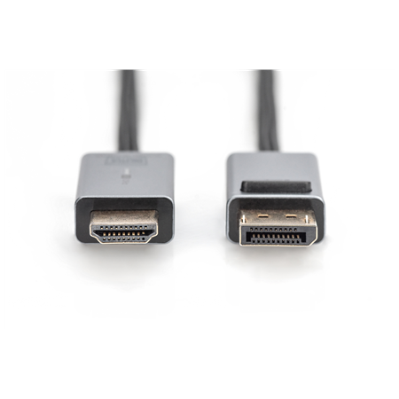 Digitus 4K DisplayPort Adapter Cable, DP - HDMI Type A | DB-340202-018-S | 1.8 m