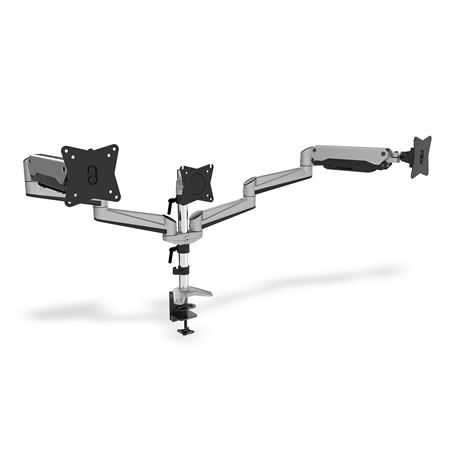 Digitus Desk Mount | Triple Monitor Gas Spring Mount DA-90363 | Adjustable Height, Tilt, Swivel | 15-27 " | Maximum weight (capa