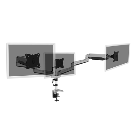 Digitus Desk Mount | Triple Monitor Gas Spring Mount DA-90363 | Adjustable Height, Tilt, Swivel | 15-27 " | Maximum weight (capa