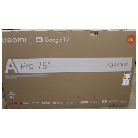 SALE OUT. Xiaomi QLED TV A Pro 2026 | 75 | Smart TV | Google TV | 4K UHD | DAMAGED PACKAGING