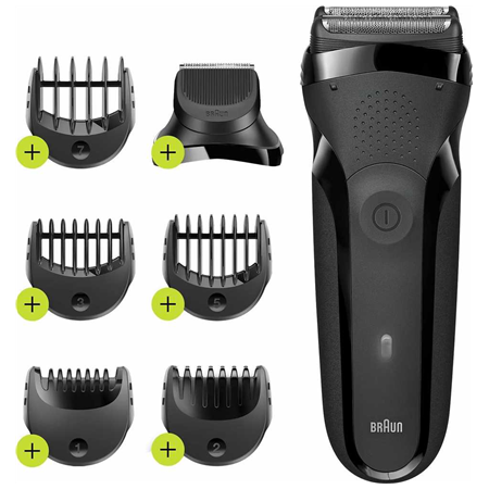 Braun Shaver | 300BT Series 3 | Operating time (max) 30 min | NiMH | Black
