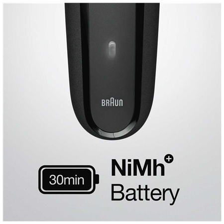 Braun Shaver | 300BT Series 3 | Operating time (max) 30 min | NiMH | Black