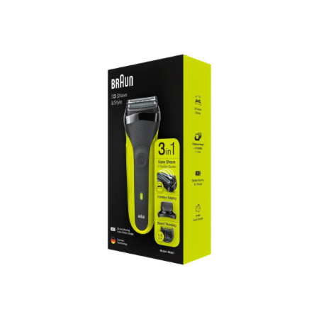 Braun Shaver | 300BT Series 3 | Operating time (max) 30 min | NiMH | Black