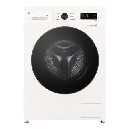 LG Washing machine | F4X1009NWB | Energy efficiency class A | Front loading | Washing capacity 9 kg | 1400 RPM | Depth 55 cm | W