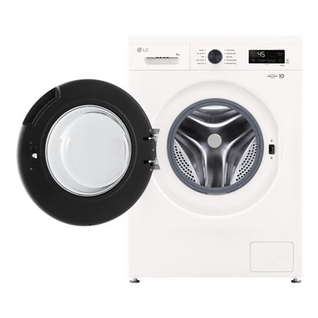 LG Washing machine | F4X1009NWB | Energy efficiency class A | Front loading | Washing capacity 9 kg | 1400 RPM | Depth 55 cm | W