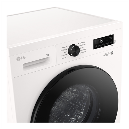 LG Washing machine | F4X1009NWB | Energy efficiency class A | Front loading | Washing capacity 9 kg | 1400 RPM | Depth 55 cm | W