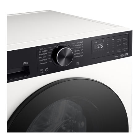 LG Washing machine | F4X5011THB | Energy efficiency class A | Front loading | Washing capacity 11 kg | 1400 RPM | Depth 57 cm |