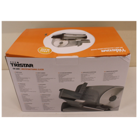 SALE OUT. Tristar Food Slicer | EM-2099 | Metallic silver | 150 W | DAMAGED PACKAGING