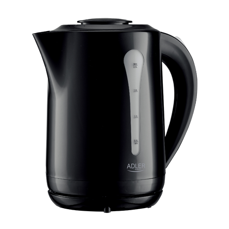 Adler Kettle | AD 1244 | Electric | 1850 W | 2.5 L | Plastic | 360° rotational base | Black