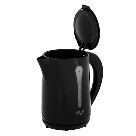 Adler Kettle | AD 1244 | Electric | 1850 W | 2.5 L | Plastic | 360° rotational base | Black