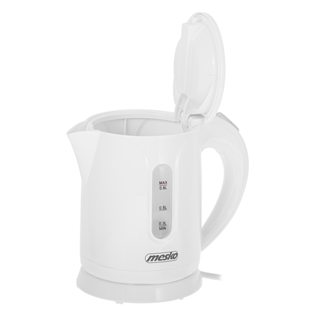 Mesko Kettle | MS 1376 | Electric | 850 W | 0.8 L | Plastic | 360° rotational base | White