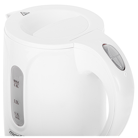 Mesko Kettle | MS 1376 | Electric | 850 W | 0.8 L | Plastic | 360° rotational base | White
