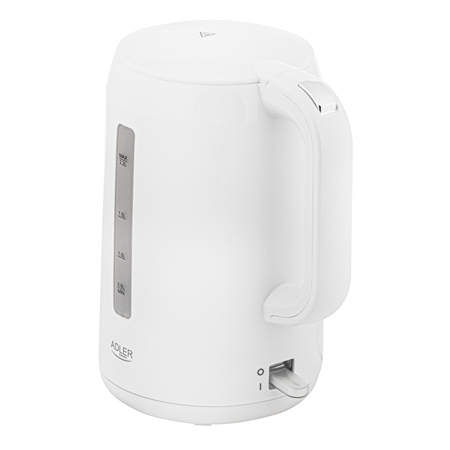 Adler Kettle | AD 1386 | Electric | 1850 W | 2.2 L | Plastic | 360° rotational base | White