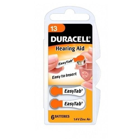 Duracell A13/DA13/ZL13 | Zinc air cells | 6 pc(s)