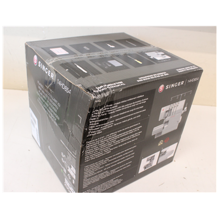 SALE OUT. Singer Sewing Machine | 14HD-854 Heavy Duty Serger | Number of stitches 8 | Grey | DAMAGED PACKAGING