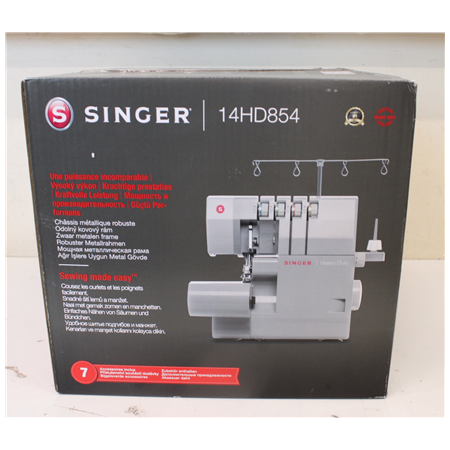 SALE OUT. Singer Sewing Machine | 14HD-854 Heavy Duty Serger | Number of stitches 8 | Grey | DAMAGED PACKAGING