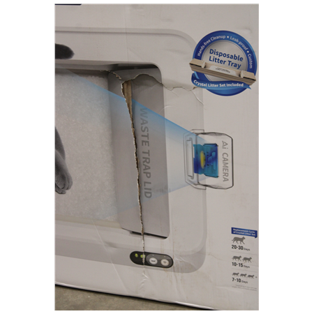 SALE OUT. PETKIT Purobot Crystal Duo with Camera Self-Cleaning Cat Litter Box | White | DAMAGED PACKAGING