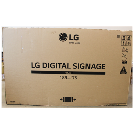SALE OUT. LG 75XS4G-B 75" 3840 x 2160/4000cd/m2/8s HDMI, DP, USB2.0 | LG DAMAGED PACKAGING, UNPACKED, SCRATCHES ON BACK