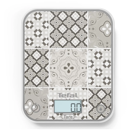 TEFAL Electronic Kitchen Scale | Optiss BC50D6V0 | Graduation 0.5/1 g | Display type LCD | Mozaic Decor