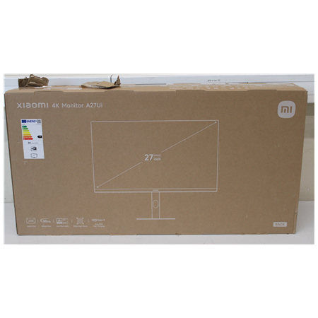 SALE OUT. Xiaomi 4K Monitor A27Ui EU | Xiaomi SALE OUT. | 4K Monitor A27Ui EU | 27 " | IPS | UHD | 16:9 | 60 Hz | 6 ms | 3840 x