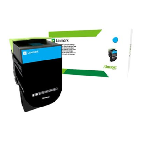 Lexmark 80C2HCE | 802HCE Cyan High Yield Corporate Cartridge (3k) | Cartridge | Cyan