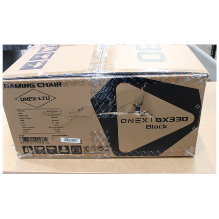 SALE OUT. Onex PVC; Nylon caster; Metal | Onex | Gaming chairs | GX330 Series | Black | DAMAGED PACKAGING
