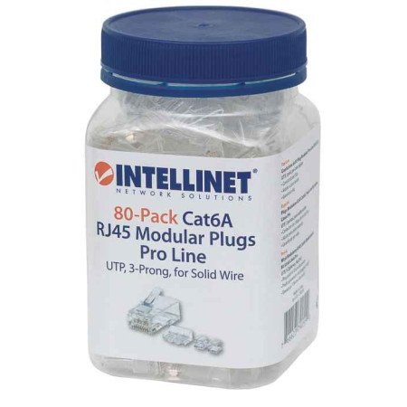 Intellinet RJ45 Cat6a UTP jungtis, 80 vnt.