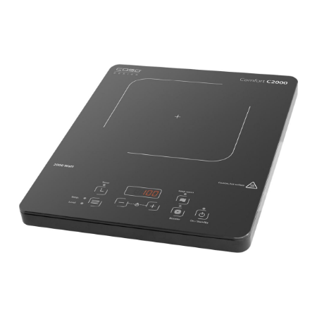 Caso | Free standing table hob | Comfort C2000 | Number of burners/cooking zones 1 | Sensor | Black | Induction