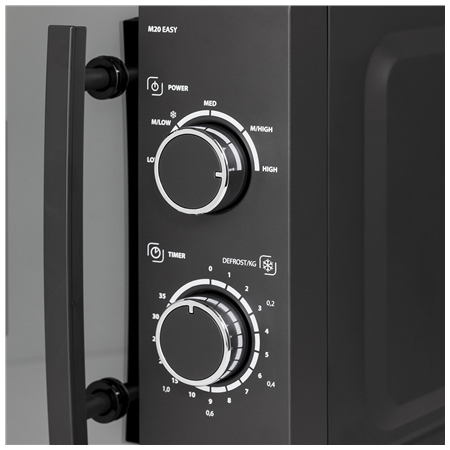 Caso | Microwave oven | M20 EASY | Free standing | 20 L | 700 W | Silver