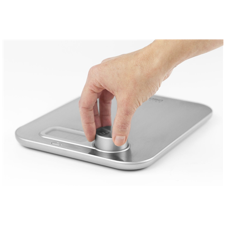 Caso | Design kitchen scale | Maximum weight (capacity) 5 kg | Graduation 1 g | Display type Digital | Stainless Steel
