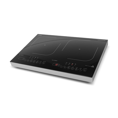 Caso | Hob | ProGourmet 3500 | Table top | Number of burners/cooking zones 2 | Sensor touch display | Timer | Black | Display