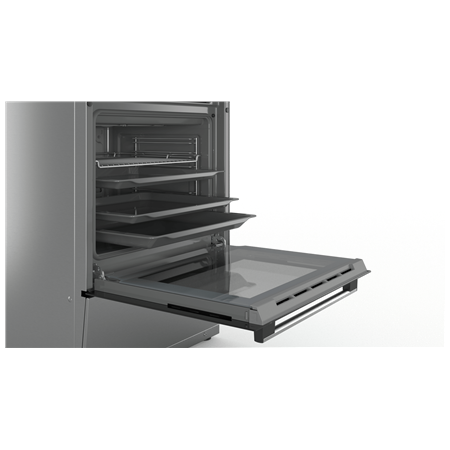 Bosch | Cooker | HKR39A250U | Hob type Vitroceramic | Oven type Electric | Stainless steel | Width 60 cm | Electronic ignition |
