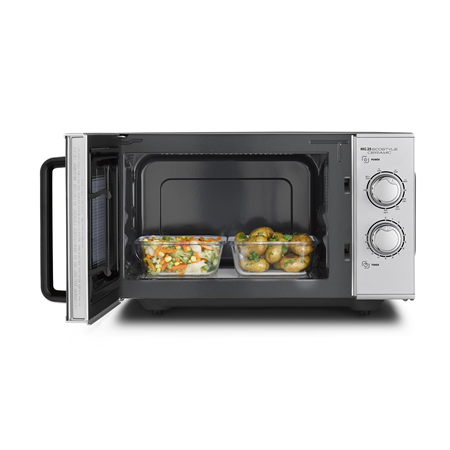 Caso | Ceramic Microwave Oven with Grill | MG 25 Ecostyle | Free standing | 25 L | 900 W | Grill | Silver