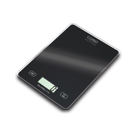 Caso | Kitchen scale | Slim | Maximum weight (capacity) 5 kg | Graduation 1 g | Black