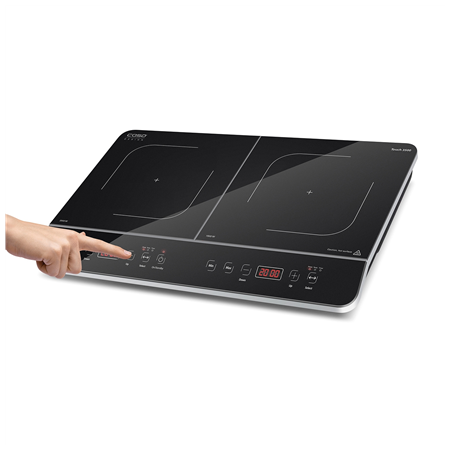 Caso | Hob | Touch 3500 | Induction | Number of burners/cooking zones 2 | Touch control | Timer | Black | Display
