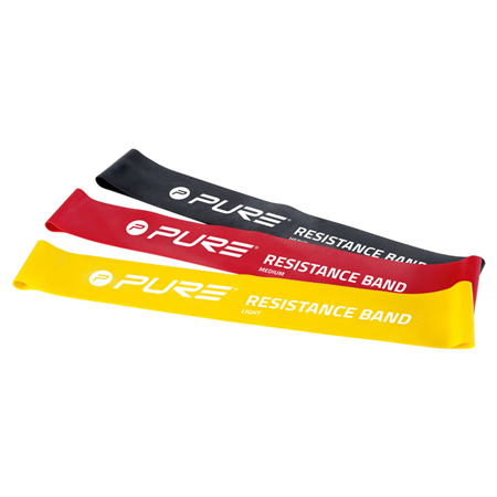 Pure2Improve | Resistance Bands Bulk Package of 40 - Heavy | Black