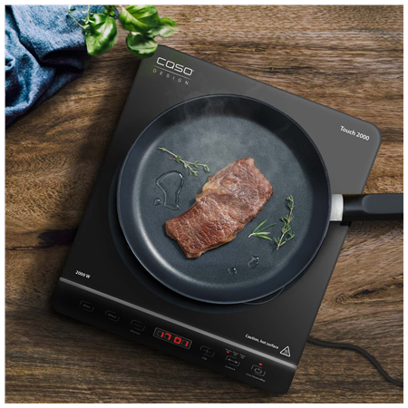 Caso | Hob | Touch 2000 | Number of burners/cooking zones 1 | Touch | Black | Induction