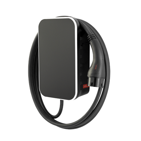 VOOL EV Charger | V22TMABGP | 22 kW | 4G, Wi-Fi (IEEE 802.11 b/g/n), Ethernet 10/100 | 6.5 m | Matte Black