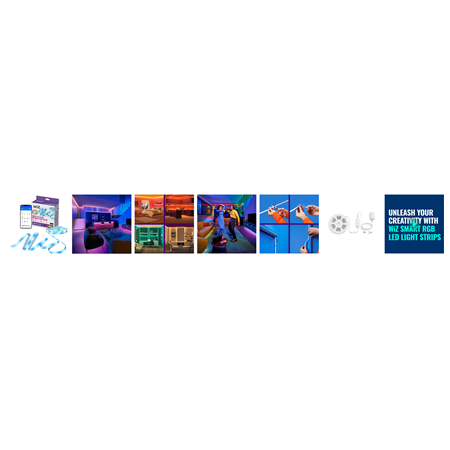 WiZ Smart WiFi RGB LED strip, 4m | 5.3 W | RGB