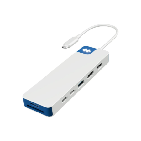 Hyper HyperDrive Flex 9 Port Dual 4K HDMI Dock, White/Blue | HD4103BUGL | HDMI ports quantity 2
