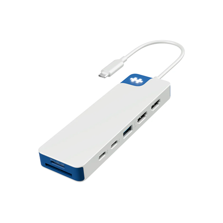 Hyper HyperDrive Flex 9 Port Dual 4K HDMI Dock, White/Blue | HD4103BUGL | HDMI ports quantity 2