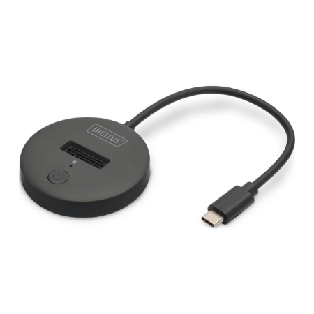 SSD M.2 NVMe/SATA dokavimo stotis USB-C 3.2 Gen2 10Gbps, iki 4 TB, juoda