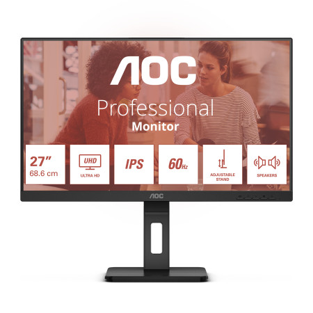 AOC E3 U27E3UF Kompiuterio monitorius 27" 4K