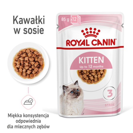 ROYAL CANIN FHN Katinai Instinctive - drėgna mėsa kačiukams - 12x85g