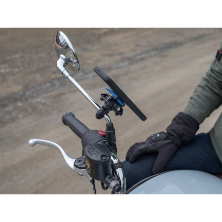 Quad Lock Mirror Mount Mobiliojo telefono laikiklis Juoda, Mėlyna